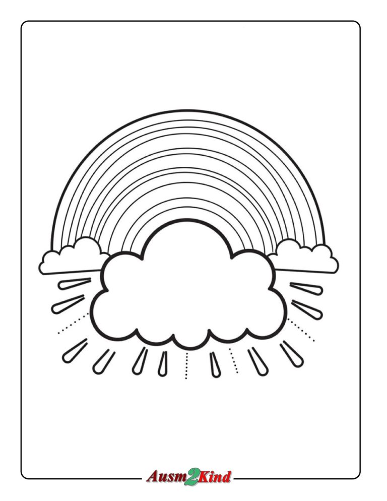 Ausmalbilder Regenbogen, um Ihren Tag zu Verschönern