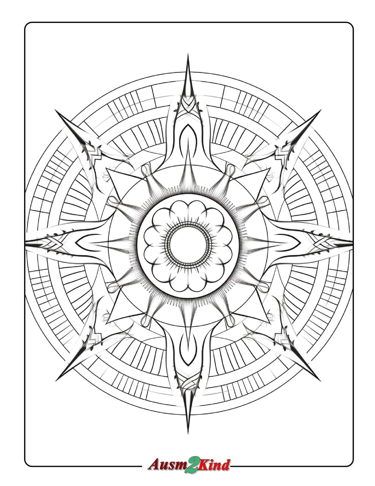 Ausmalbilder Mandala zum Ausdrucken und Herunterladen