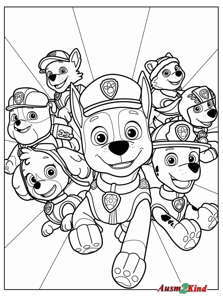 Ausmalbilder PAW Patrol. 24 Malvorlage zum Ausdrucken – Kostenlos