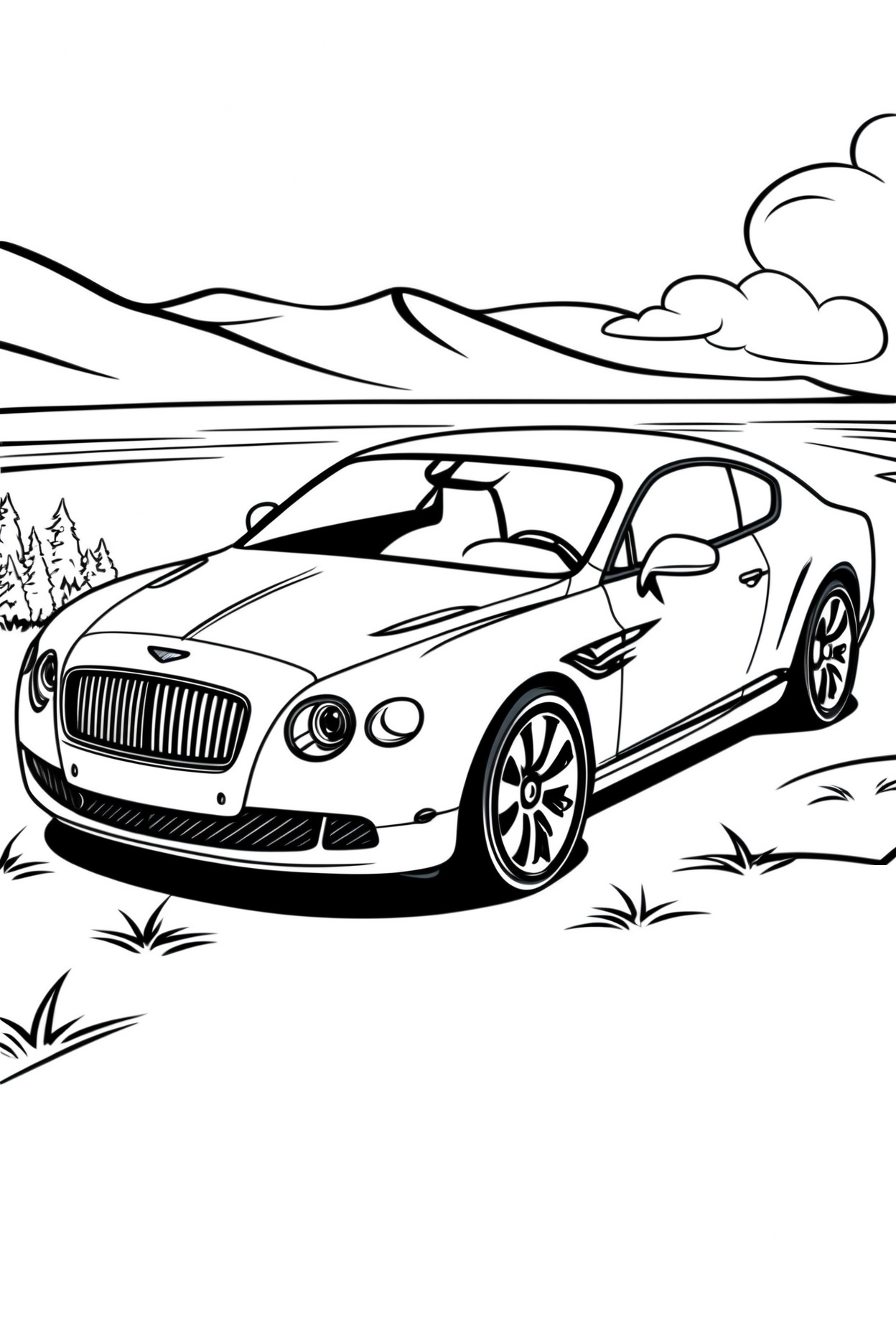 Neu Bentley zum Ausmalen