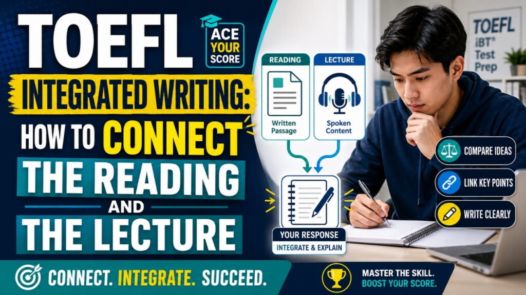 TOEFL Integrated Writing: How to Connect the Reading and the Lecture ...
